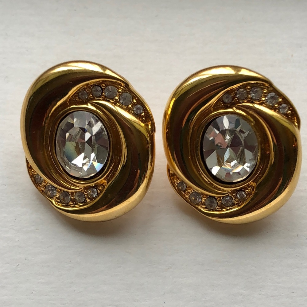 1990s Vintage pierced Napier earrings